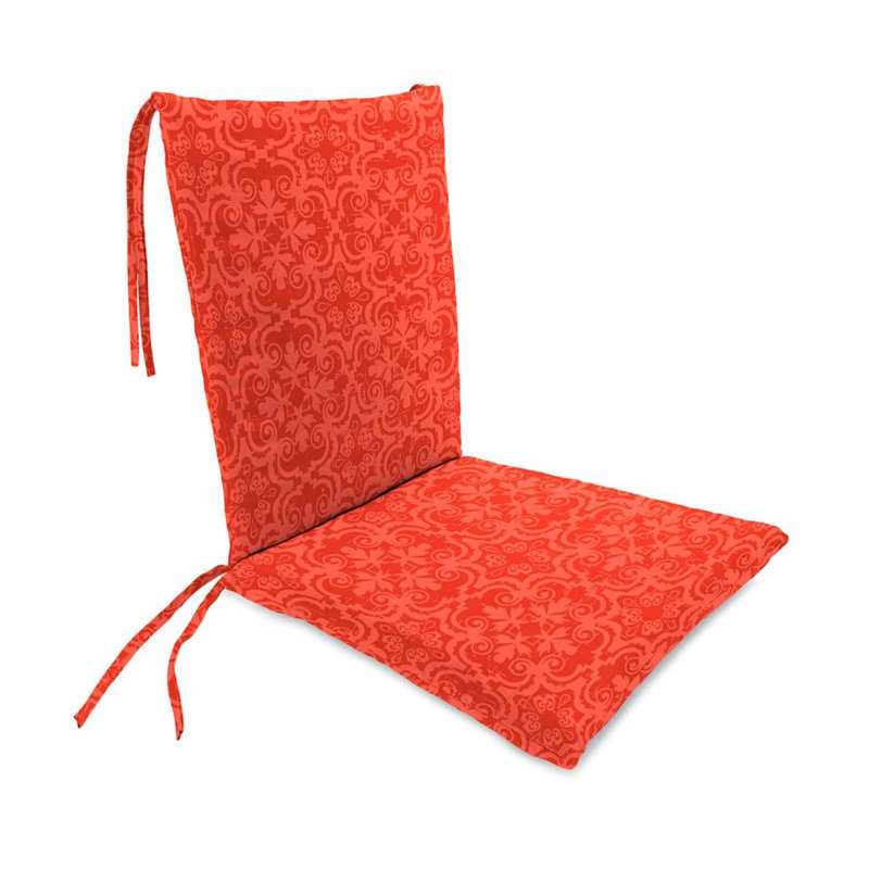 Plow & Hearth Persimmon Block Print Polyester Classic Indoor/Outdoor